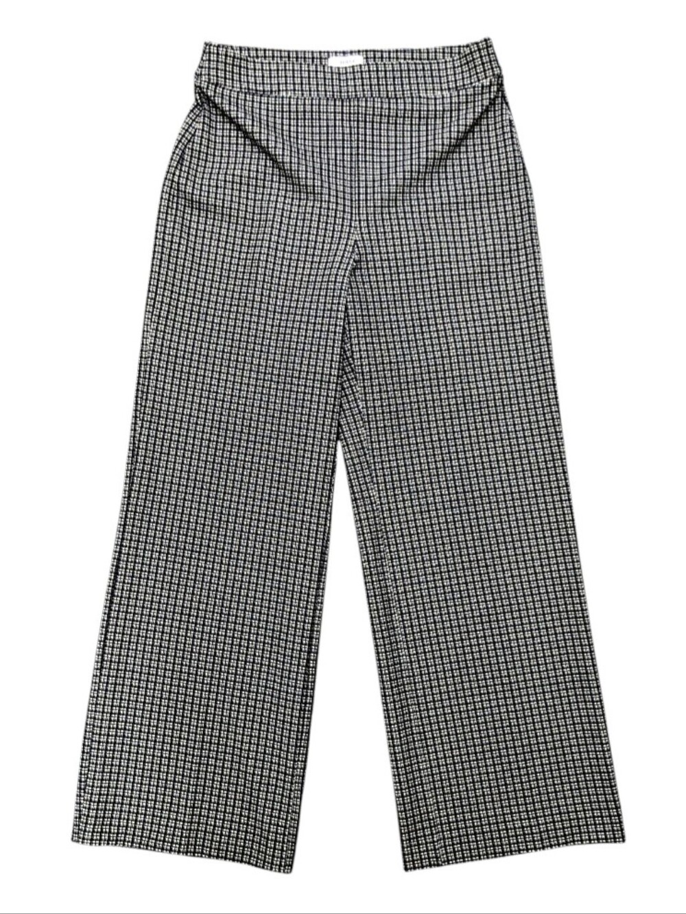 Spanx PerfectFit Ponte Wide Leg Jacquard Pants Women’s XL Black Plaid Stretch